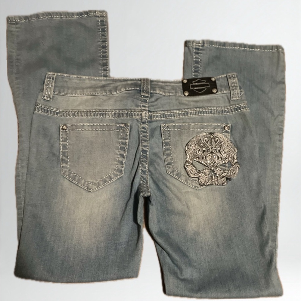 Harley-Davidson Light Blue Boot Cut Jeans